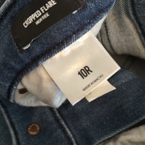 Like New Express high rise cropped flare- size 10R - Picture 2 of 4